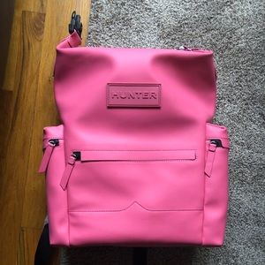 Hunter Top Clip Rubberized Leather Backpack
